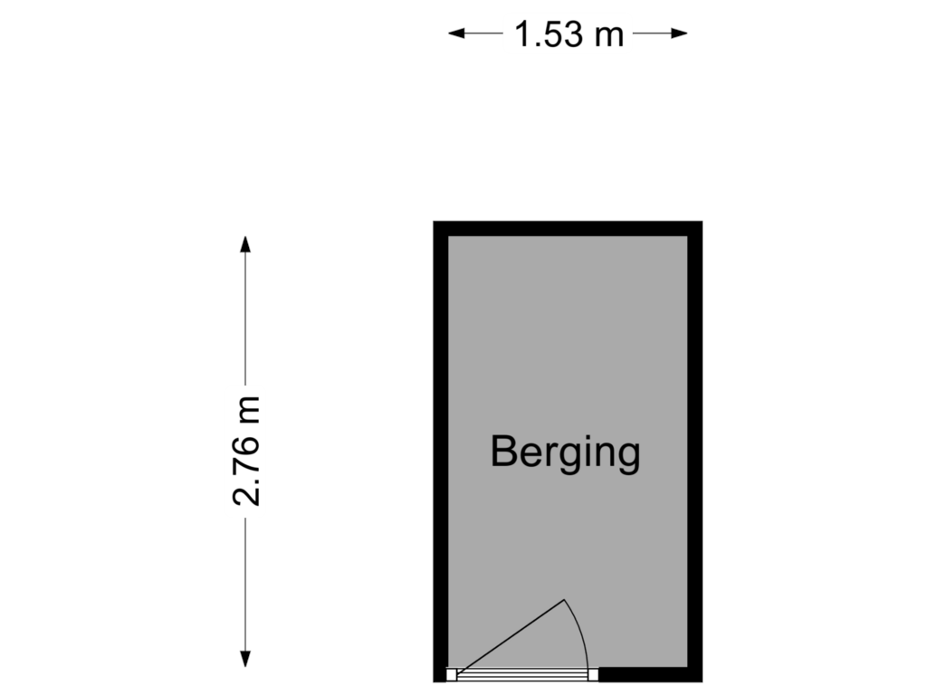 Bekijk plattegrond van Berging Kelder van Jennerstraat 58