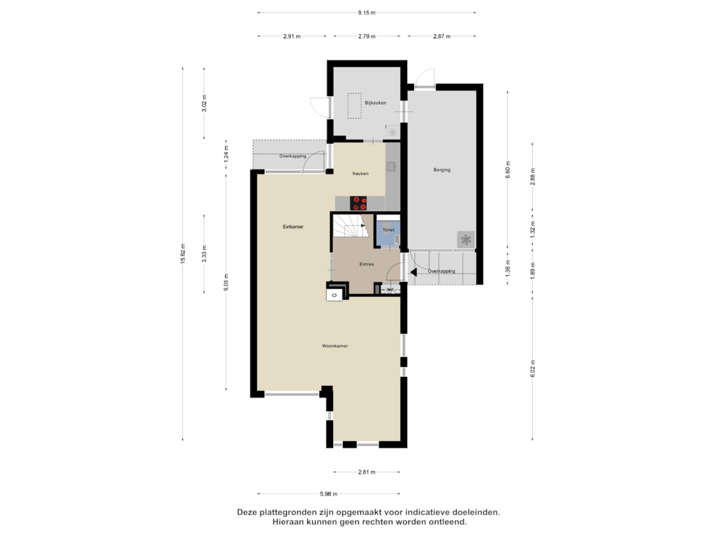 Bekijk plattegrond van Begane Grond van Emmalaan 68