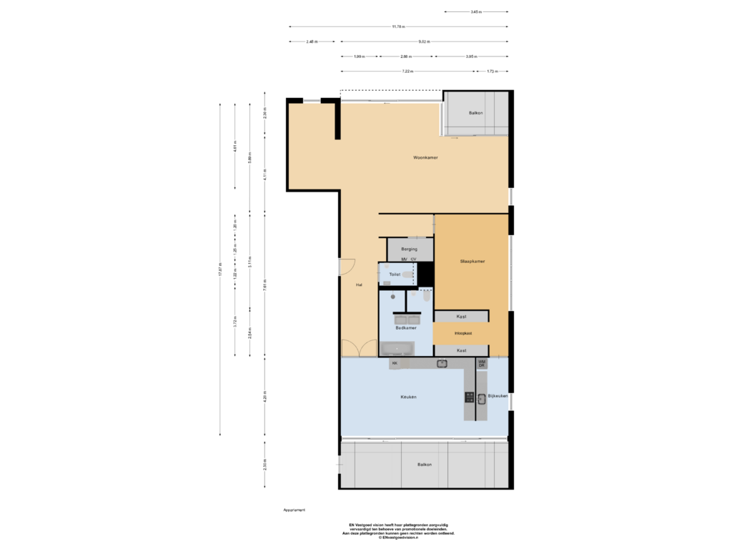 Bekijk plattegrond van Appartement van De Faam 10