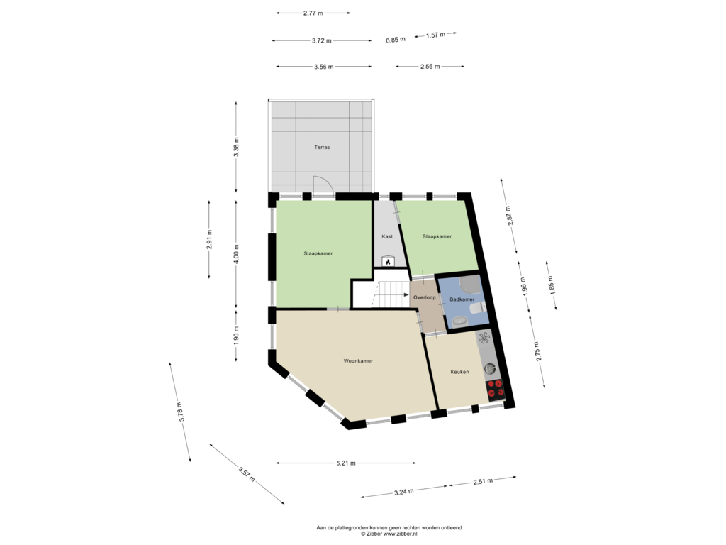 Bekijk plattegrond van Appartement van Sint Paulusstraat 110