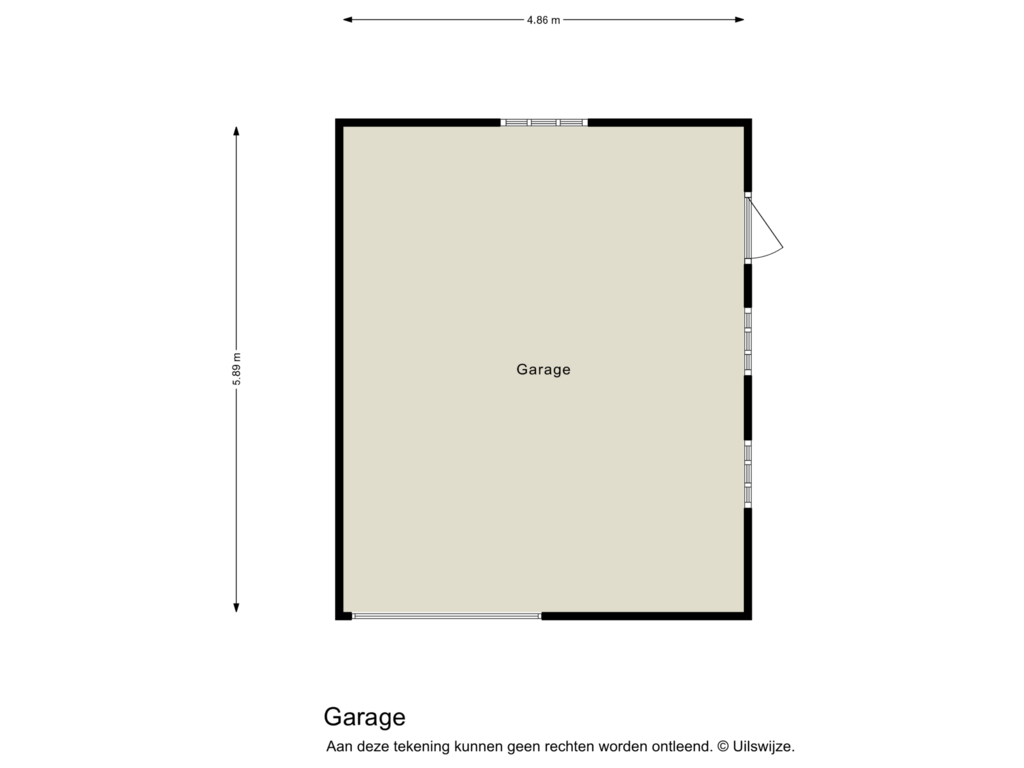 Bekijk plattegrond van Garage van Weerdingerkanaal NZ 136