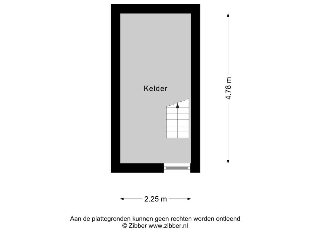 Bekijk plattegrond van Kelder van Keppelseweg 39