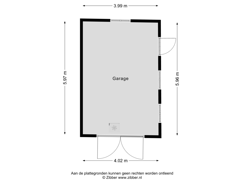 Bekijk plattegrond van Garage van Keppelseweg 39