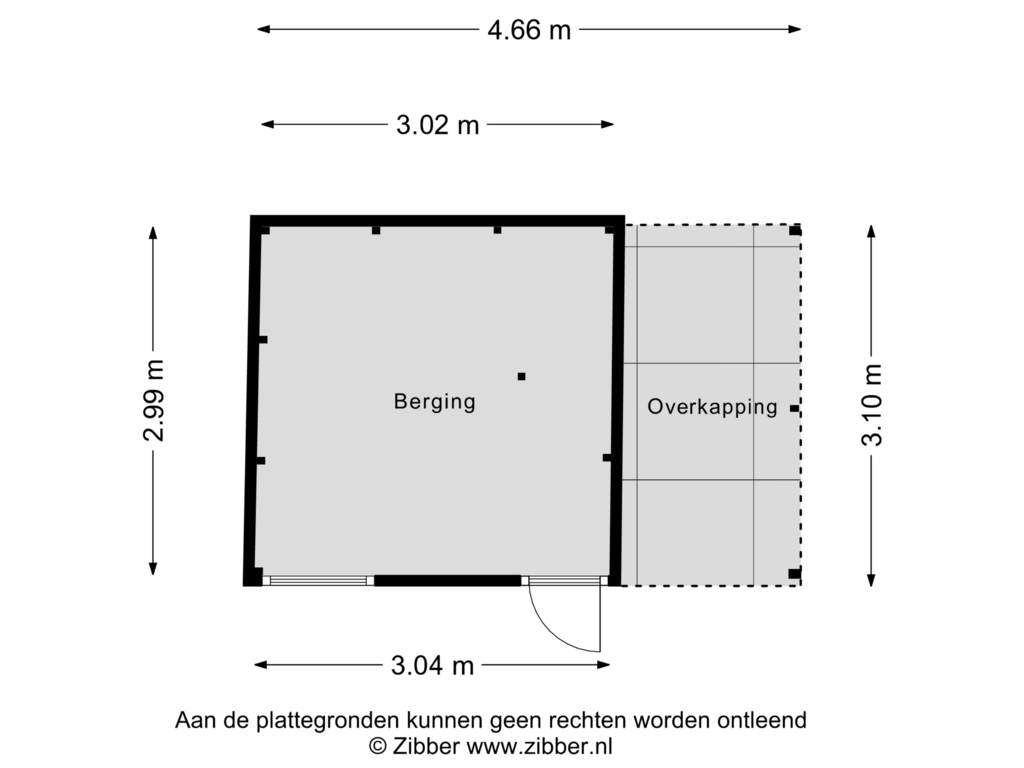 Bekijk plattegrond van Berging van Keppelseweg 39