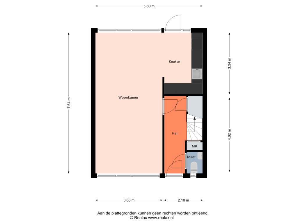 Bekijk plattegrond van Begane grond van Zwaluwstraat 14