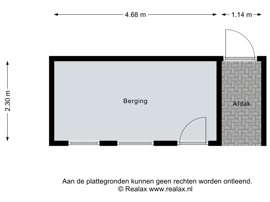 Bekijk plattegrond van Berging van Zwaluwstraat 14