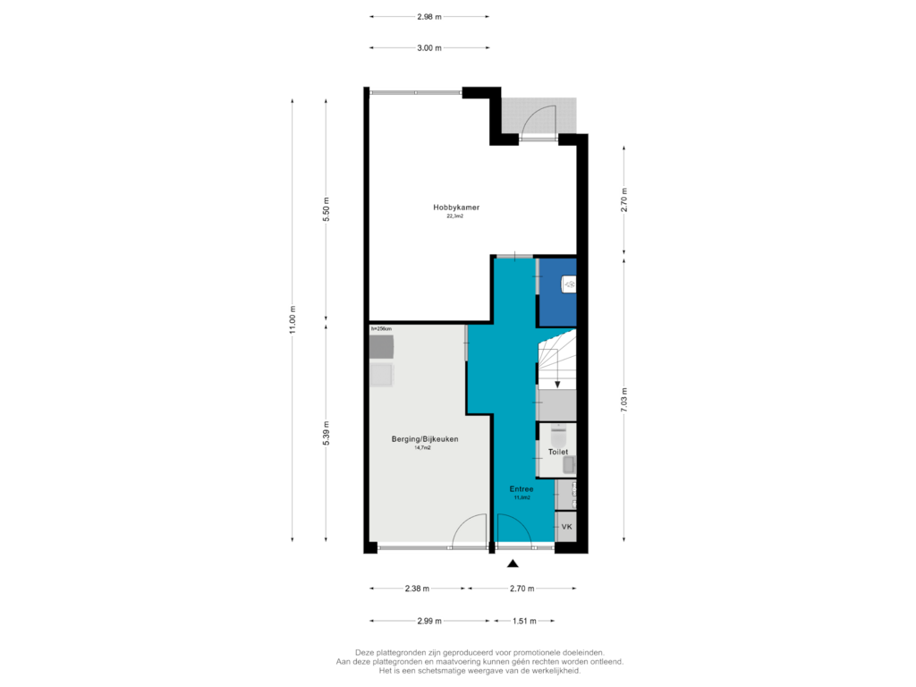 Bekijk plattegrond van Begane Grond van J.W. Nieuwenhuysestraat 27