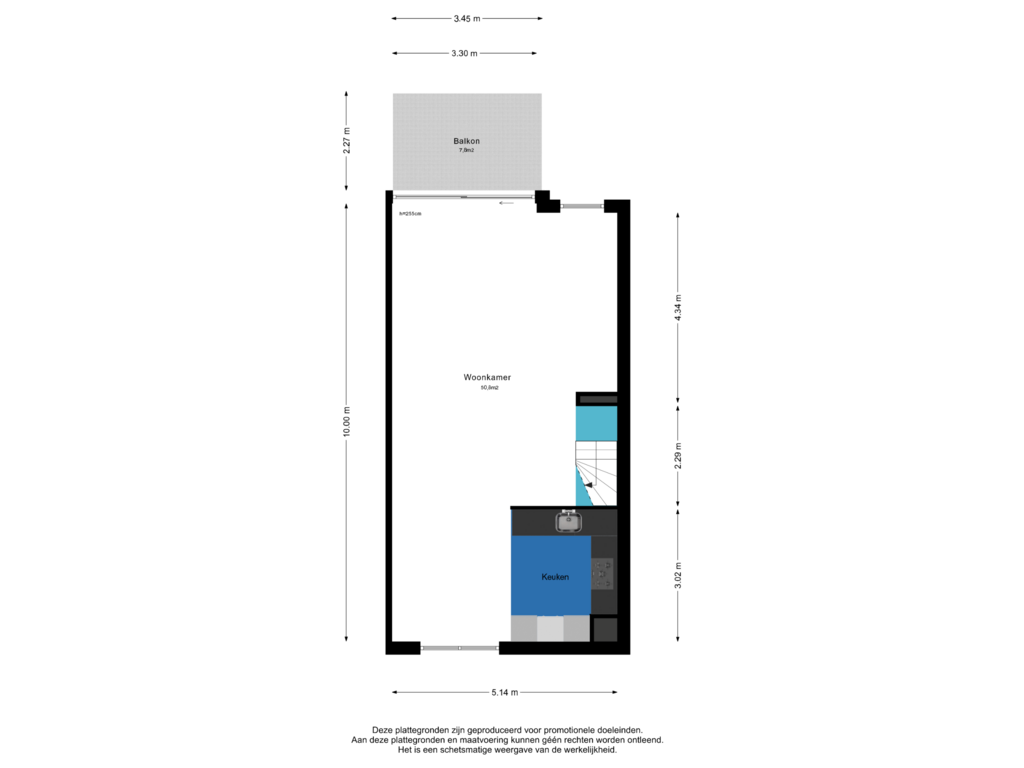 Bekijk plattegrond van 2e Verdieping van J.W. Nieuwenhuysestraat 27