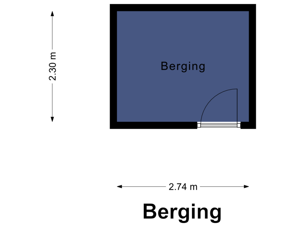 View floorplan of Berging of Heinsbergerweg 12-C02