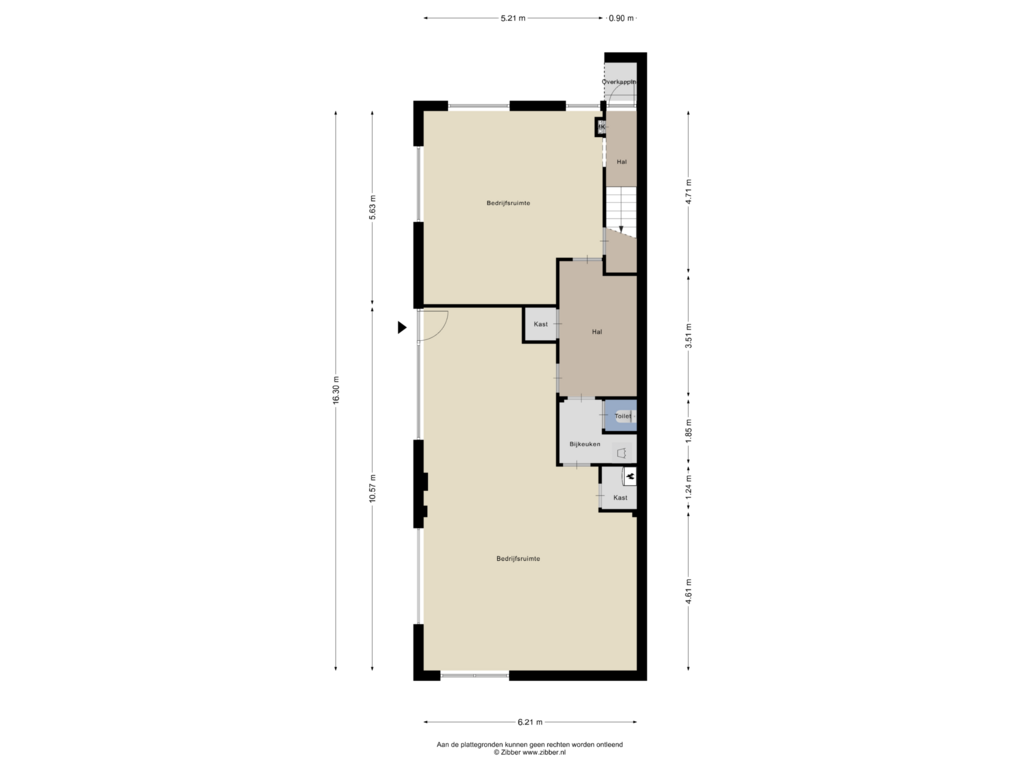 Bekijk plattegrond van Begane Grond van Dorpsstraat 213