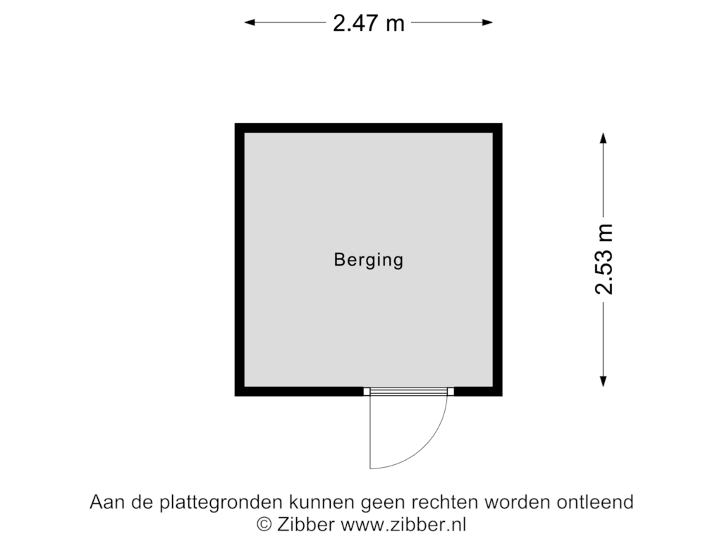 Bekijk plattegrond van Berging van Podium 47