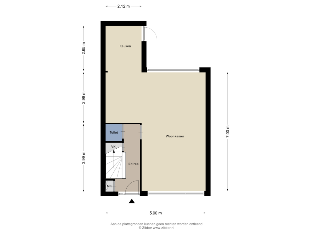 View floorplan of Begane Grond of de Genestetlaan 10