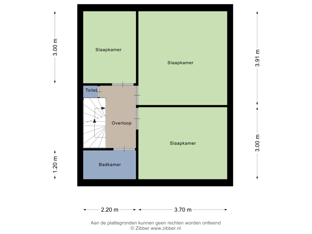 View floorplan of Eerste Verdieping of de Genestetlaan 10