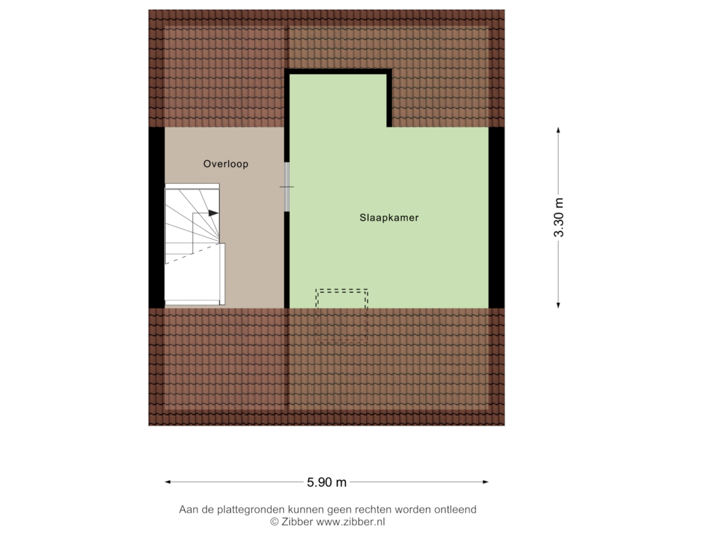 View floorplan of Tweede Verdieping of de Genestetlaan 10