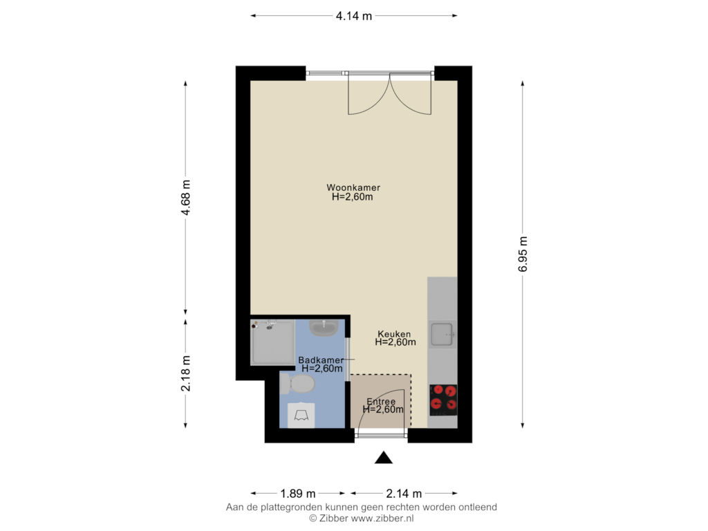 Bekijk plattegrond van Appartement van Europaplein 832