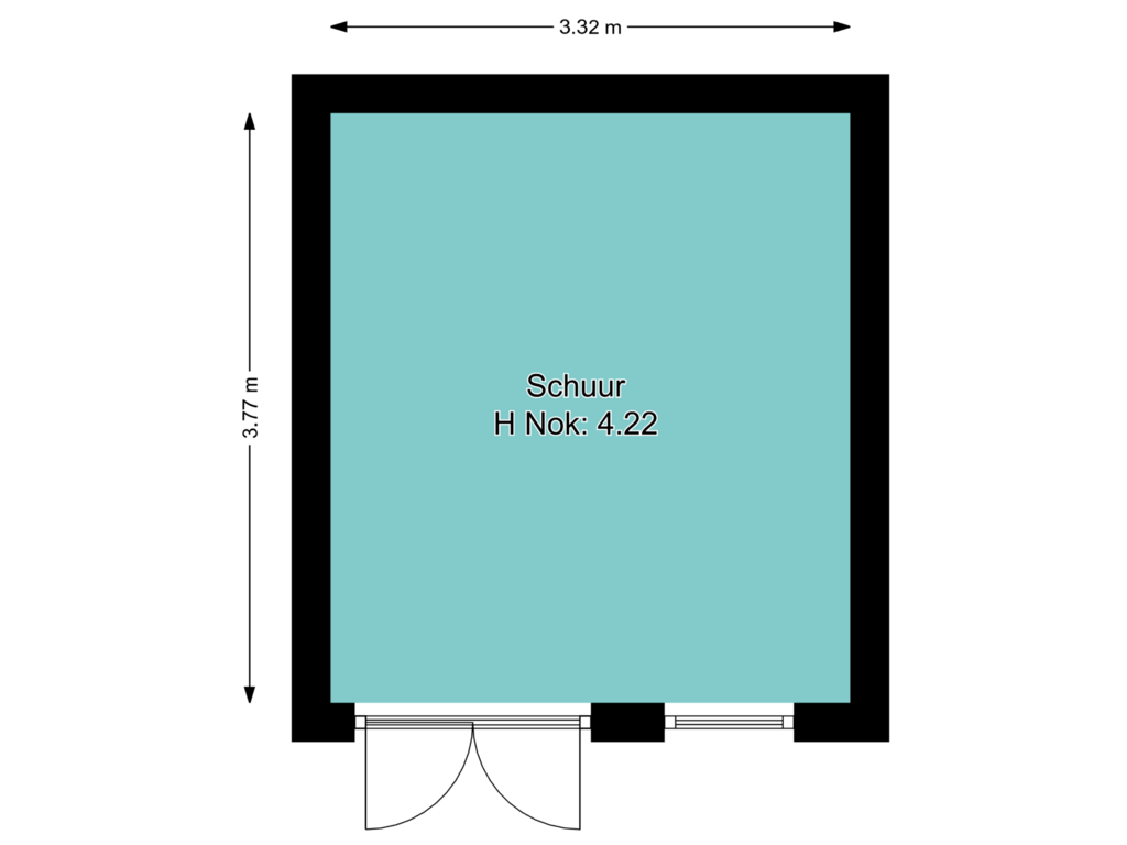 Bekijk plattegrond van Schuur van Utrechtseweg 61