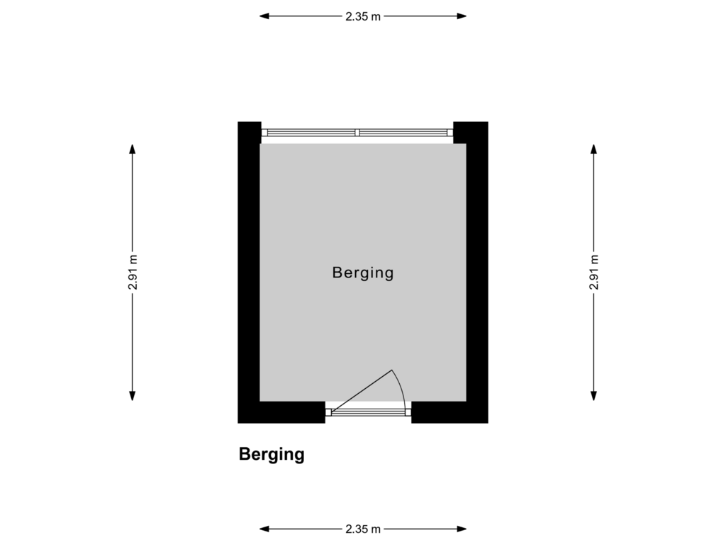 View floorplan of Berging of Julianaplantsoen 98