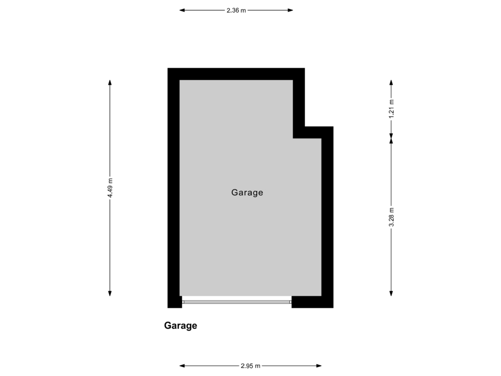 View floorplan of Garage of Julianaplantsoen 98