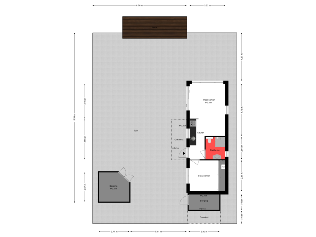 Bekijk plattegrond van Perceel van Winkeldijk 19-85