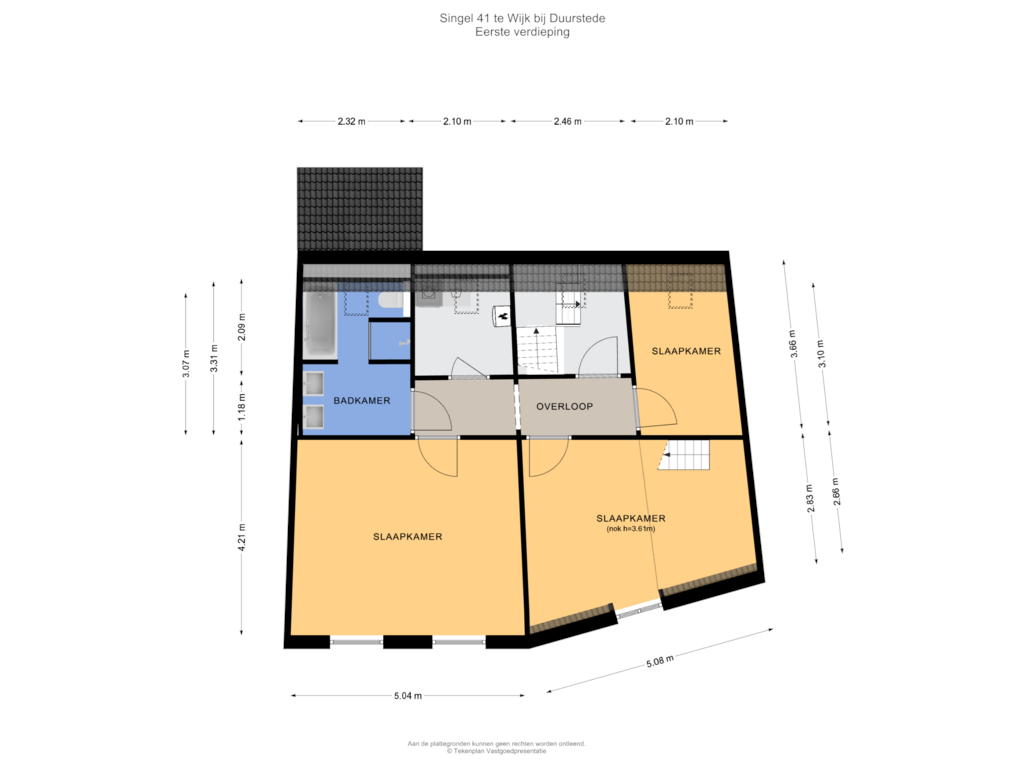 Bekijk plattegrond van Eerste verdieping van Singel 41