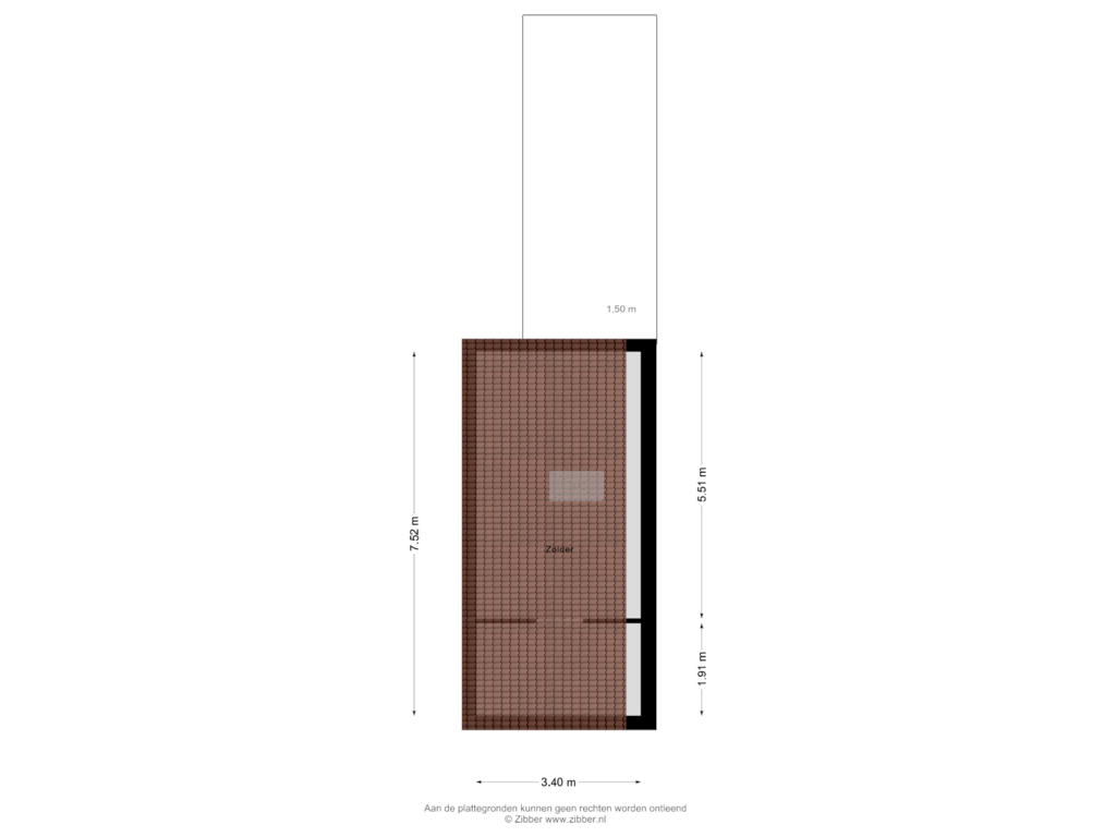 Bekijk plattegrond van Zolder van Haaksbergerstraat 256