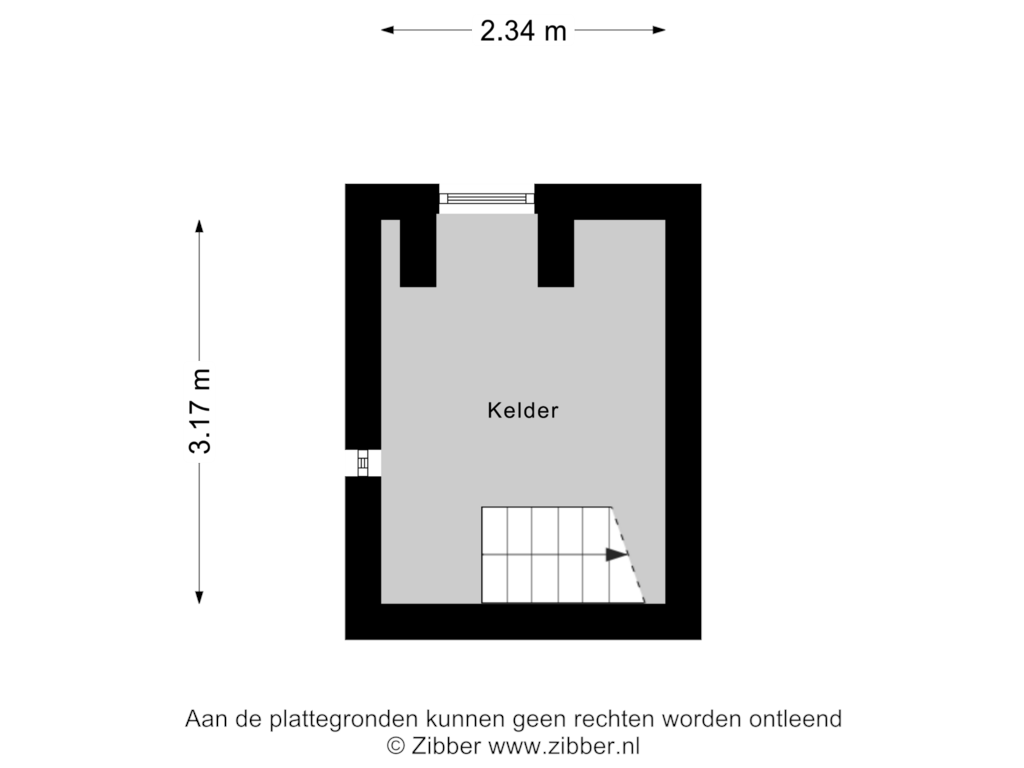 Bekijk plattegrond van Kelder van Haaksbergerstraat 256