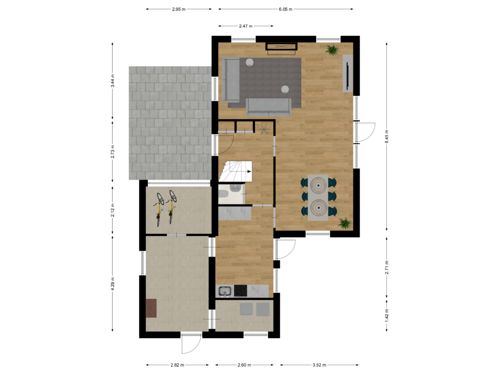 Bekijk plattegrond van First floor van Sportlaan 43