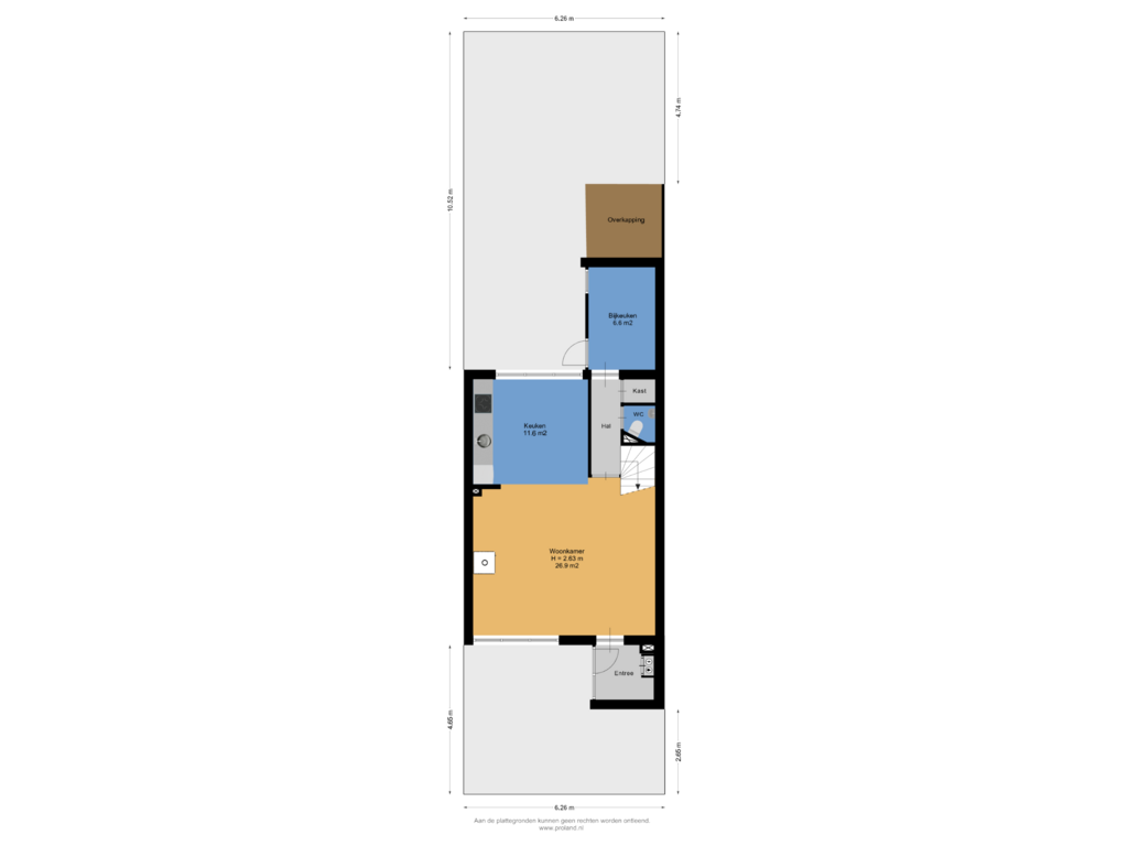 Bekijk plattegrond van Begane Grond Met Tuin van Druwerbrink 284