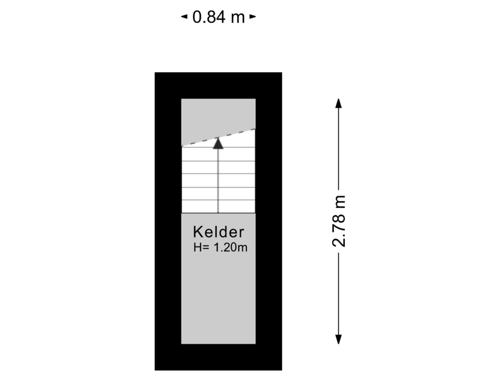 View floorplan of Kelder of Cremerstraat 5