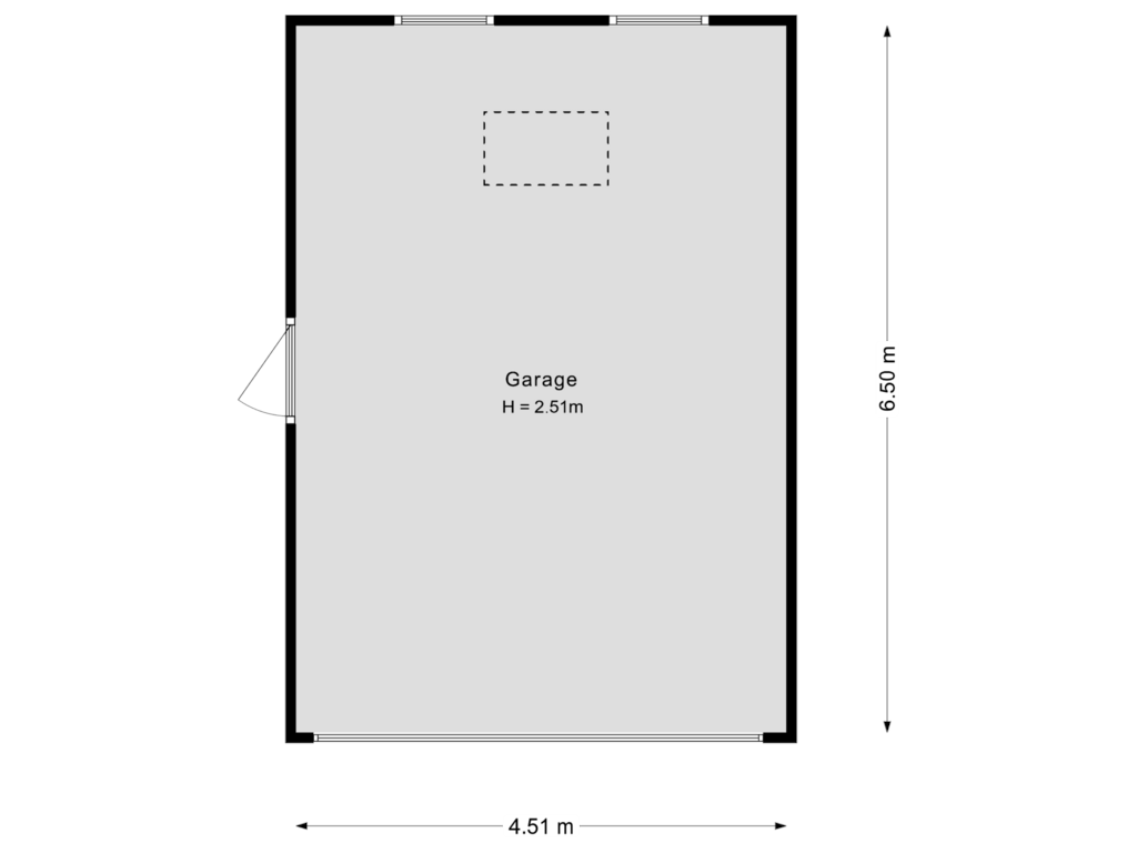 Bekijk plattegrond van Garage van Aderweg 11