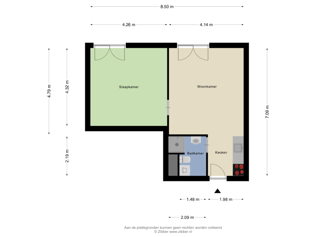 Bekijk plattegrond van Appartement van Europaplein 944