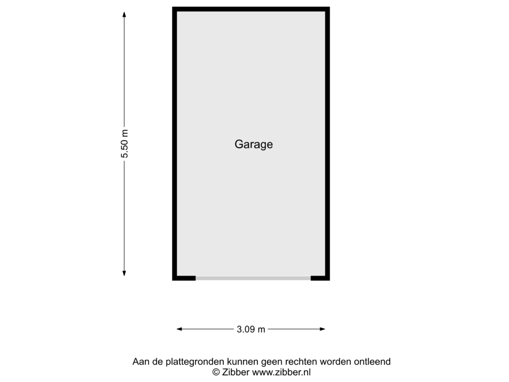 View floorplan of Garage of Heezerweg 67