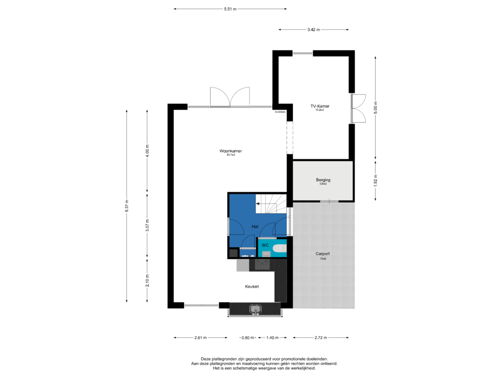 View floorplan of Begane Grond of Muggenborch 2