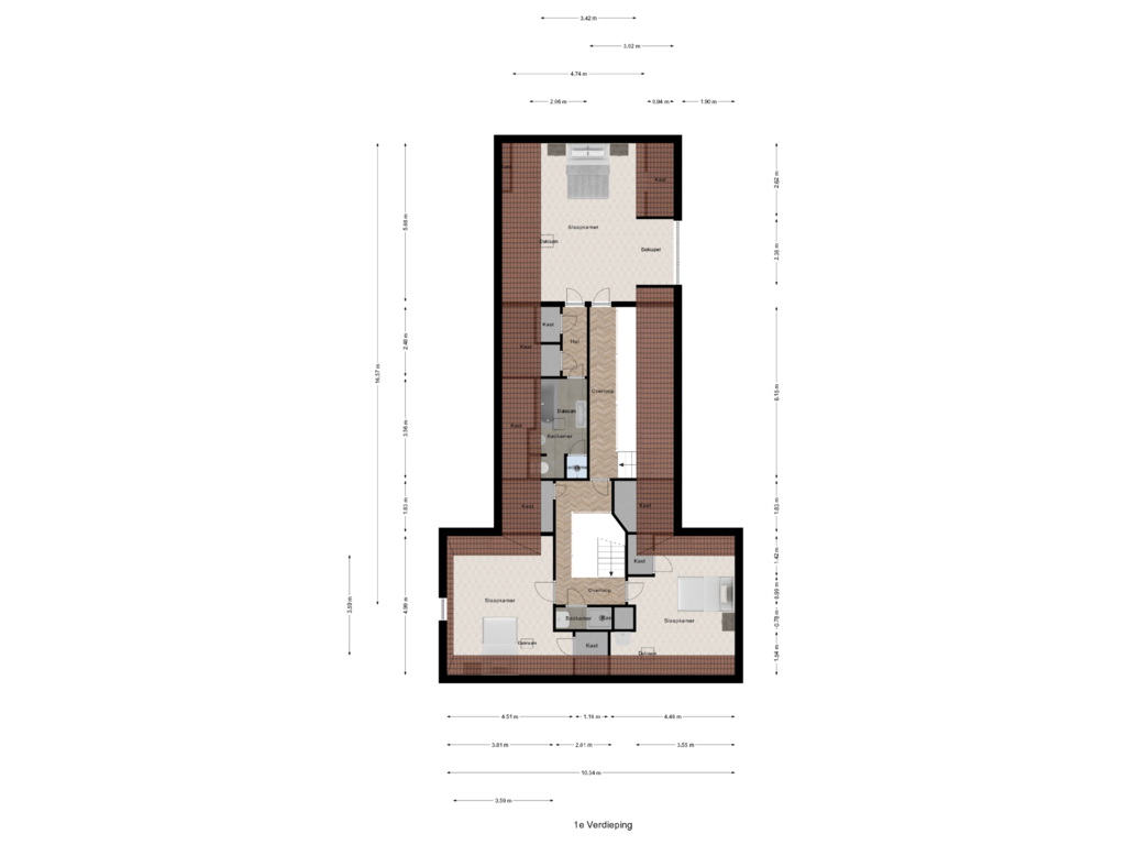 View floorplan of 1e Verdieping of Graafschedijk 79