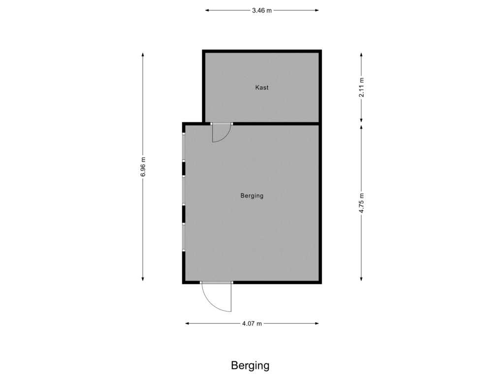 View floorplan of Berging of Graafschedijk 79