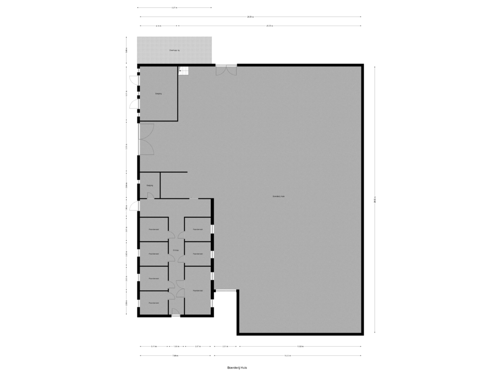 View floorplan of Boerderij Huis of Graafschedijk 79