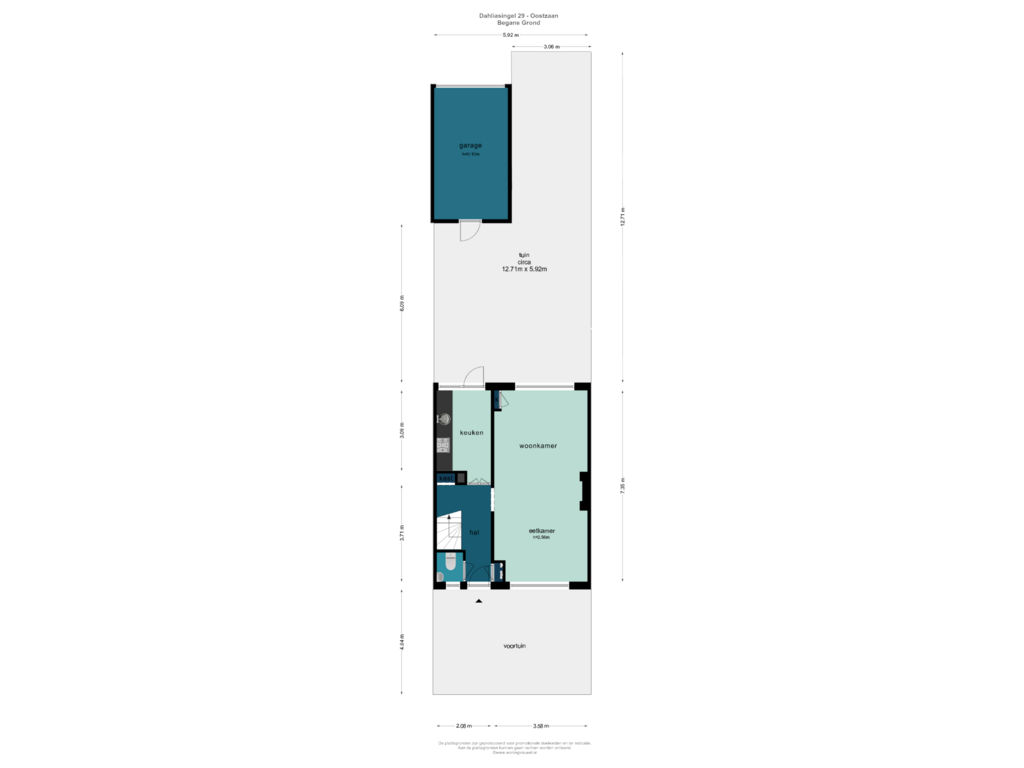 Bekijk plattegrond van BEGANE GROND van Dahliasingel 29