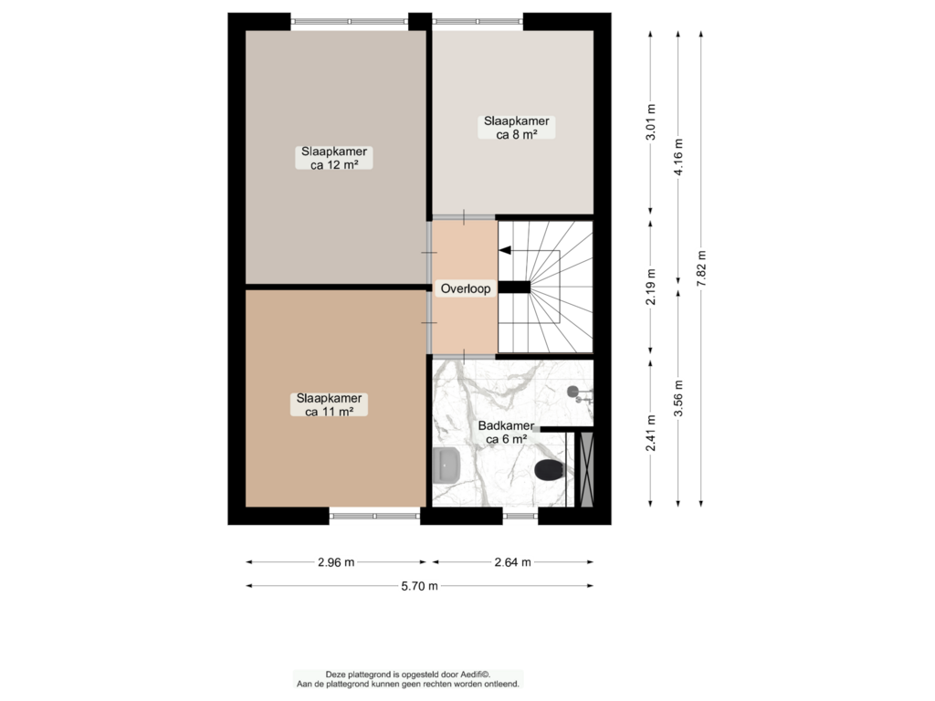 Bekijk plattegrond van Eerste verdieping van Grote Beerstraat 72