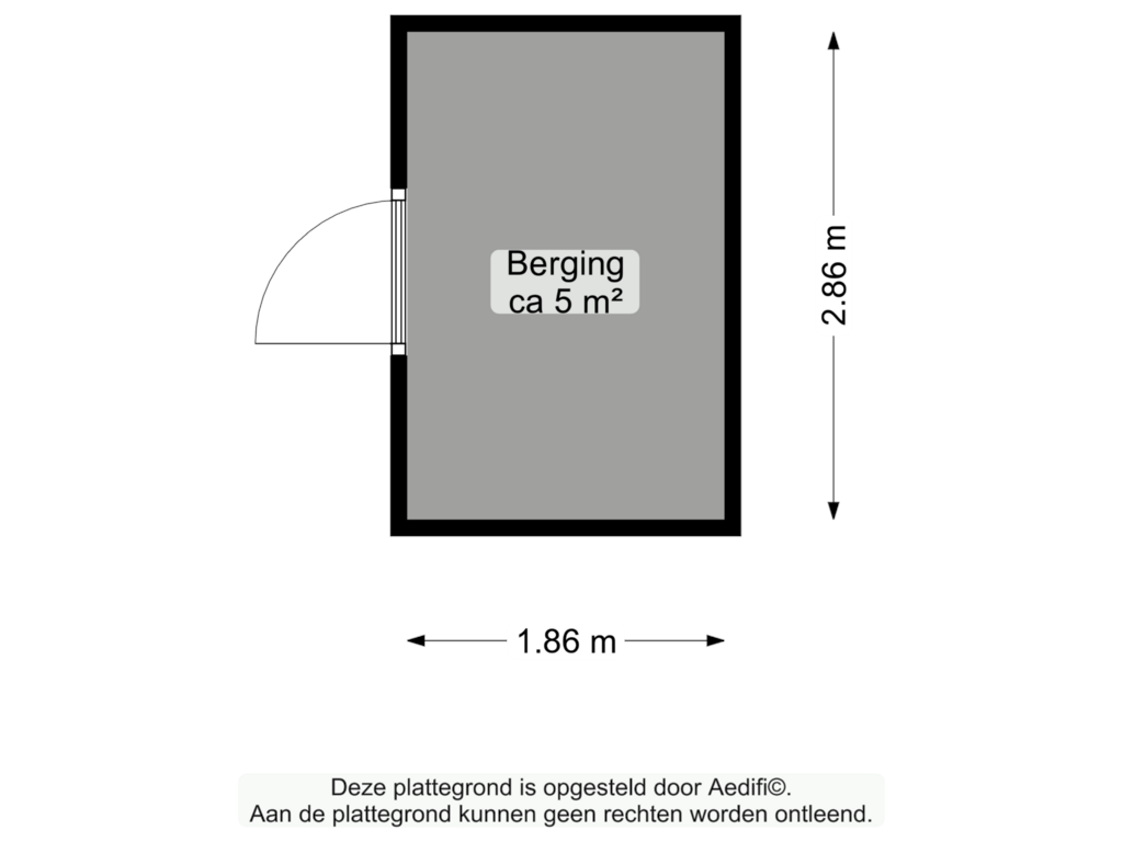 Bekijk plattegrond van Berging van Grote Beerstraat 72