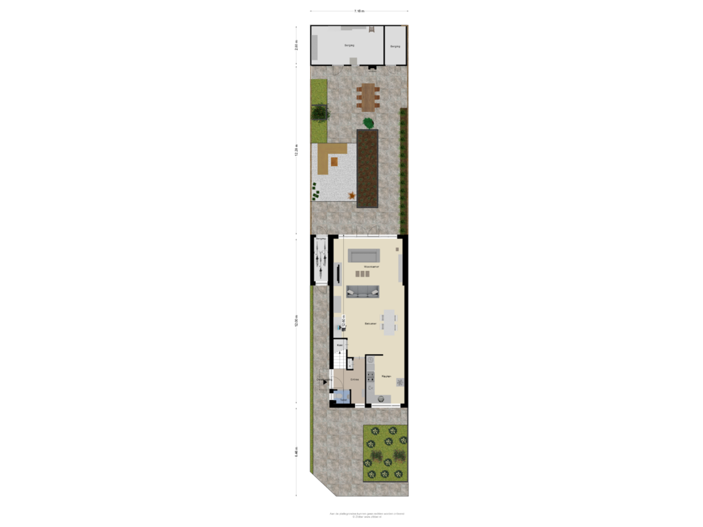 View floorplan of Begane Grond_Tuin of Strawinskyweg 13-A