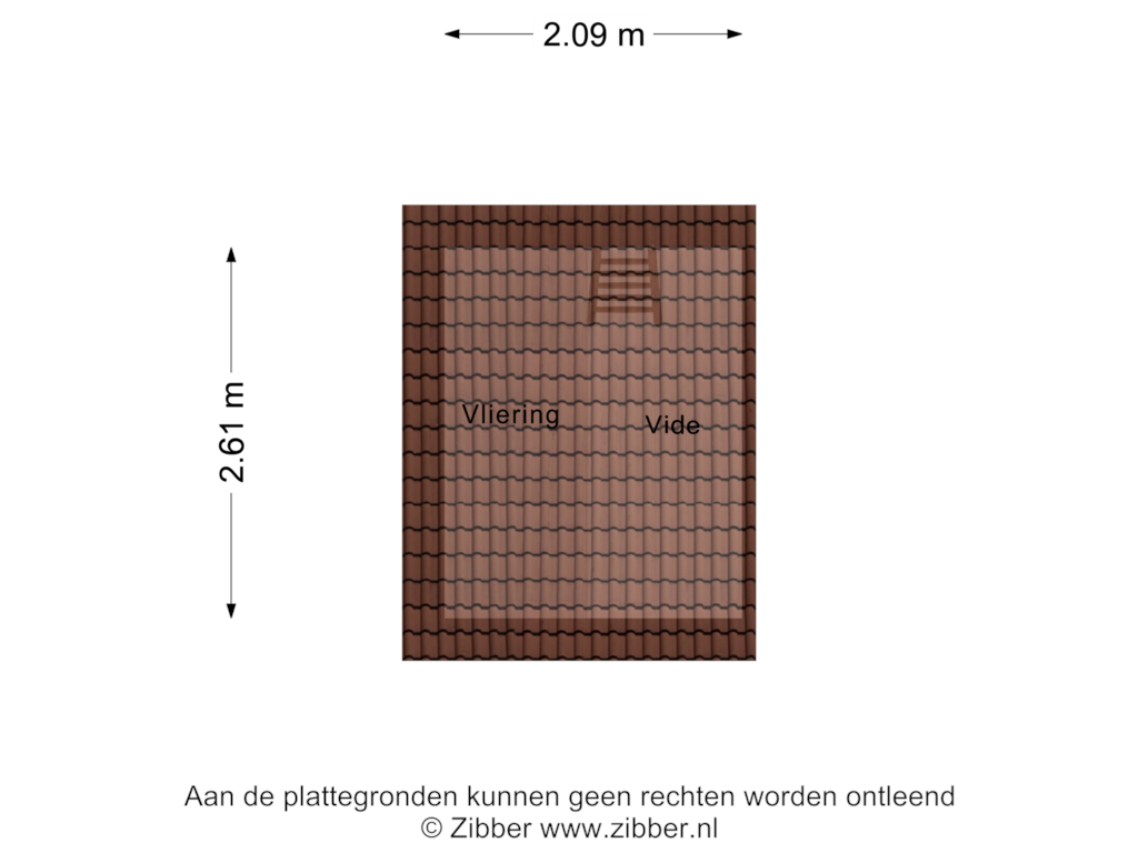 View floorplan of Vliering of Strawinskyweg 13-A