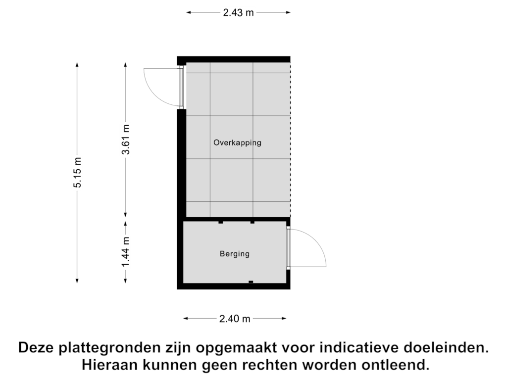 Bekijk plattegrond van Berging van Zuiderland 40