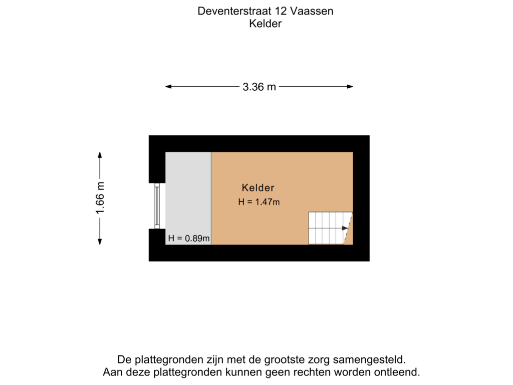 Bekijk plattegrond van Kelder van Deventerstraat 12