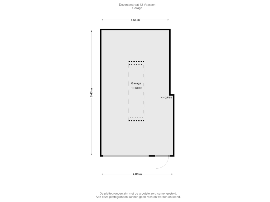 Bekijk plattegrond van Garage van Deventerstraat 12