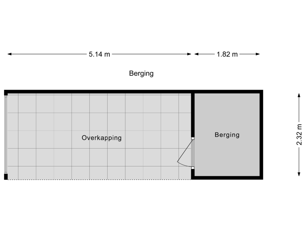 Bekijk plattegrond van Berging van Kruisbeklaan 33