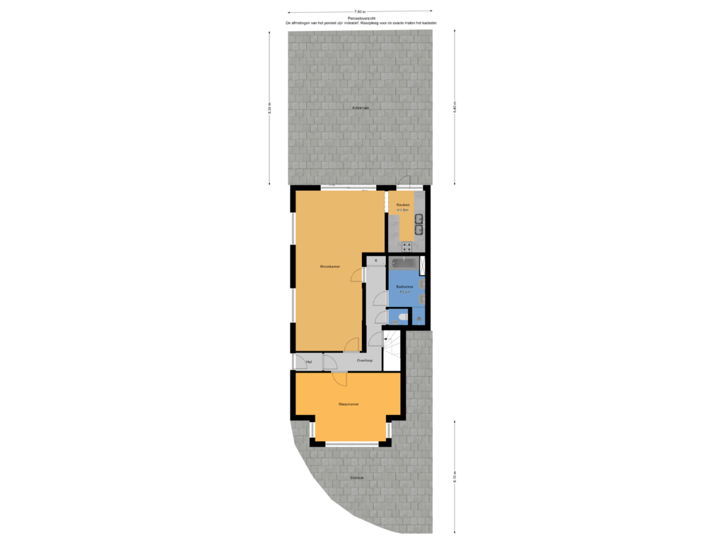 Bekijk plattegrond van Perceeloverzicht van Kruisbeklaan 33