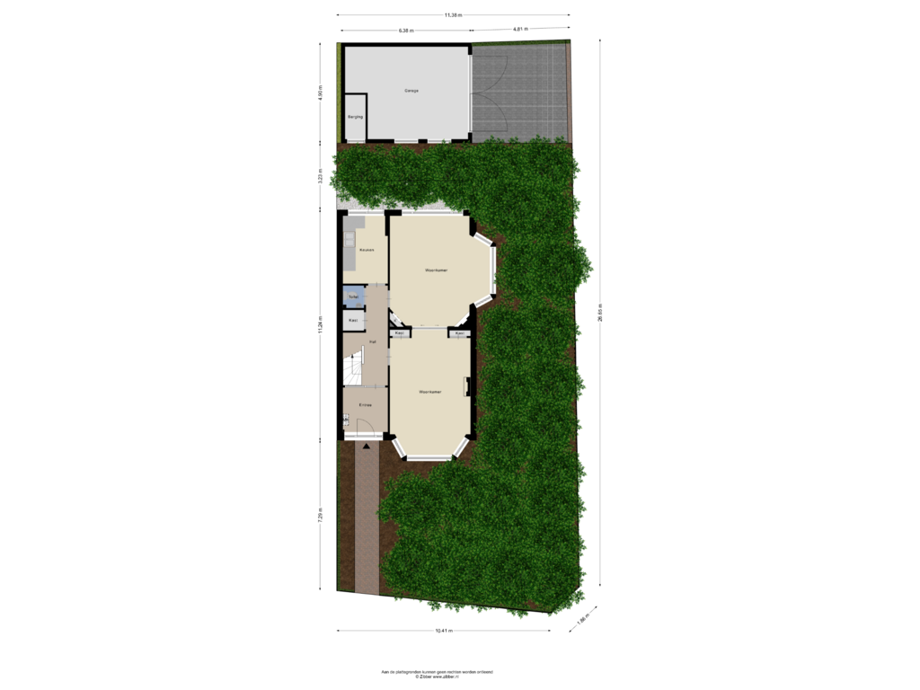 Bekijk plattegrond van Begane grond _ Tuin van Regentesselaan 95