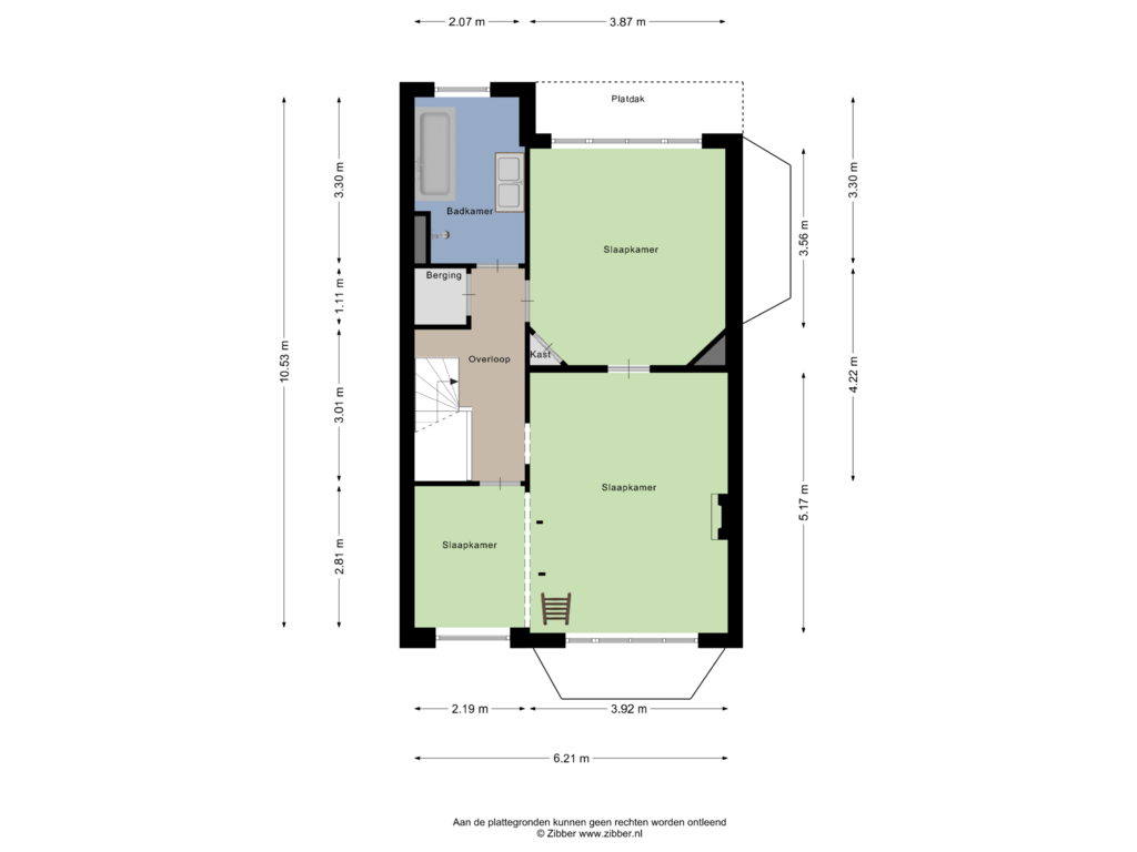 Bekijk plattegrond van Eerste verdieping van Regentesselaan 95