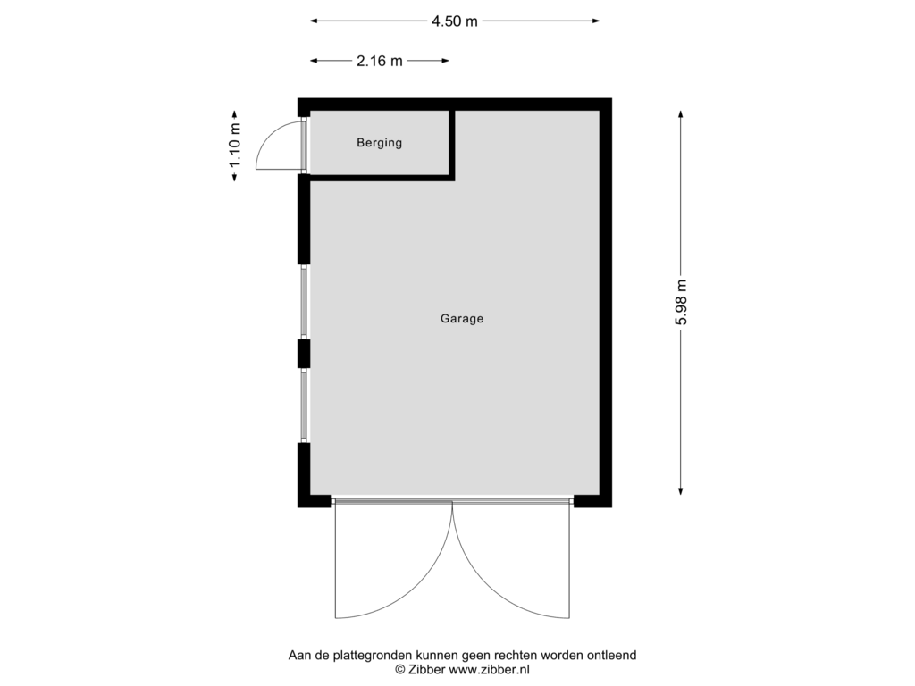 Bekijk plattegrond van Garage van Regentesselaan 95