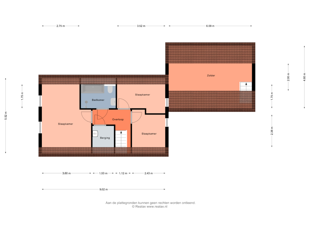 View floorplan of Verdieping of Schuilenburgerweg 2